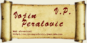 Vojin Peralović vizit kartica